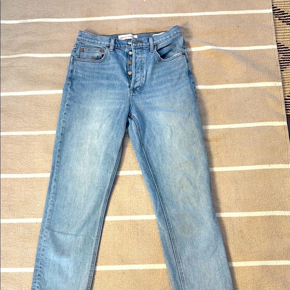Denim Forum High Rise Arlo Light Blue Jeans